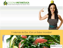 Tablet Screenshot of cocinametabolica.com